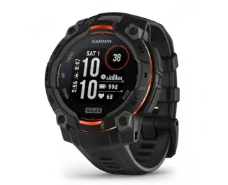 Смарт-часы GARMIN Instinct 3 45mm Solar Black with Black Band (010-02934-00)