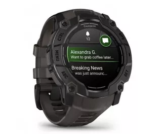Смарт-годинник GARMIN Instinct 3 50mm AMOLED Black with Charcoal Band (010-03020-00)