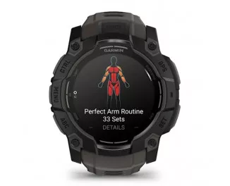 Смарт-годинник GARMIN Instinct 3 50mm AMOLED Black with Charcoal Band (010-03020-00)