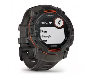Смарт-годинник GARMIN Instinct 3 50mm Solar Black with Charcoal Band (010-02935-00)