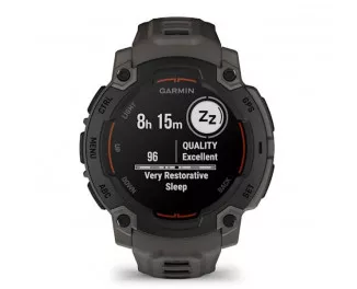 Смарт-годинник GARMIN Instinct E 45mm Black with Charcoal Band (010-02933-00)