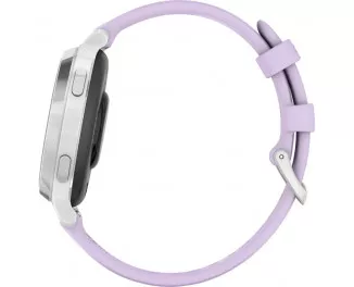 Смарт-годинник GARMIN Lily 2 Active Silver with Purple Jasmine Silicone Band (010-02891-01)