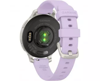 Смарт-годинник GARMIN Lily 2 Active Silver with Purple Jasmine Silicone Band (010-02891-01)