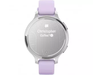 Смарт-годинник GARMIN Lily 2 Active Silver with Purple Jasmine Silicone Band (010-02891-01)