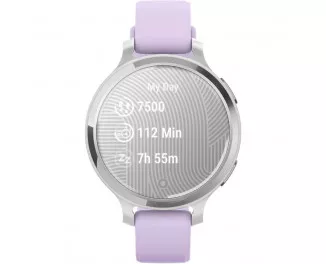 Смарт-годинник GARMIN Lily 2 Active Silver with Purple Jasmine Silicone Band (010-02891-01)