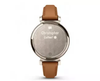 Смарт-годинник GARMIN Lily 2 Classic Cream Gold with Tan Leather Band (010-02839-02)
