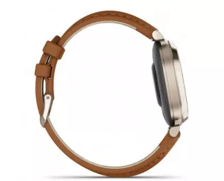 Смарт-годинник GARMIN Lily 2 Classic Cream Gold with Tan Leather Band (010-02839-02)