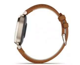 Смарт-годинник GARMIN Lily 2 Classic Cream Gold with Tan Leather Band (010-02839-02)