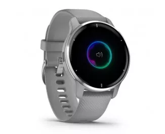Смарт-часы GARMIN Venu 2 Plus Silver S. Steel Bezel w. Powder G. Case and S. Band (010-02496-00/10)