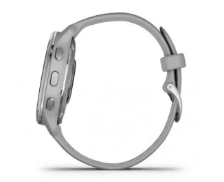Смарт-часы GARMIN Venu 2 Plus Silver S. Steel Bezel w. Powder G. Case and S. Band (010-02496-00/10)