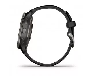 Смарт-часы GARMIN Venu 2 Plus Slate Stainless Steel Bezel with Black Case and Silicone Band (010-02496-11)