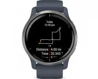 Смарт-часы GARMIN Venu 2 Silver Bezel with Granite Blue Case and Silicone Band (010-02430-10)