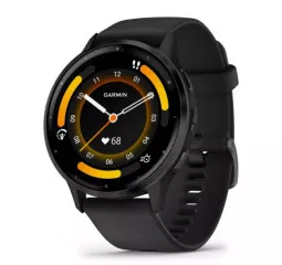 Смарт-часы GARMIN Venu 3 Slate S. Steel Bezel w. Black Case and S. Band (010-02784-01)