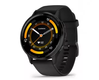 Смарт-часы GARMIN Venu 3 Slate S. Steel Bezel w. Black Case and S. Band (010-02784-01)