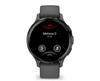 Смарт-годинник GARMIN Venu 3S Slate S. Steel Bezel w. Pebble Gray Case and S. Band (010-02785-00)