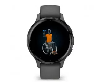 Смарт-годинник GARMIN Venu 3S Slate S. Steel Bezel w. Pebble Gray Case and S. Band (010-02785-00)