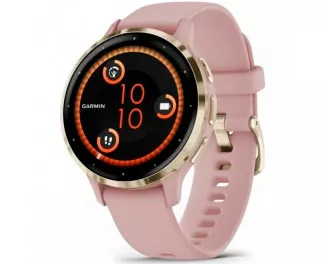 Смарт-часы GARMIN Venu 3S Soft Gold S. Steel Bezel w. Dust Rose Case and S. Band (010-02785-03)