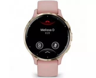 Смарт-часы GARMIN Venu 3S Soft Gold S. Steel Bezel w. Dust Rose Case and S. Band (010-02785-03)