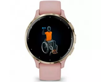 Смарт-часы GARMIN Venu 3S Soft Gold S. Steel Bezel w. Dust Rose Case and S. Band (010-02785-03)