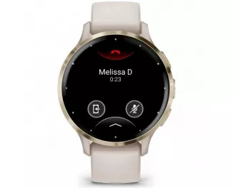 Смарт-годинник GARMIN Venu 3S Soft Gold S. Steel Bezel with Ivory Case and S. Band (010-02785-04)