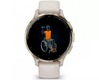 Смарт-годинник GARMIN Venu 3S Soft Gold S. Steel Bezel with Ivory Case and S. Band (010-02785-04)
