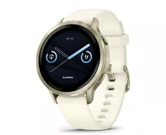 Смарт-часы GARMIN Venu 4 41 mm Lunar Gold with Bone Silicone Band (010-03013-00)