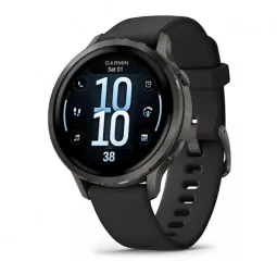 Смарт-часы GARMIN Venu 4 41 mm Slate with Black Silicone Band (010-03013-02)