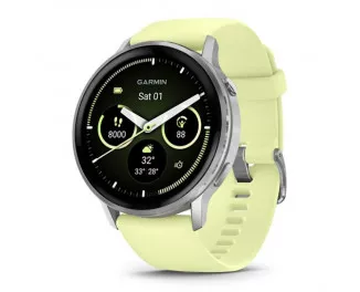 Смарт-часы GARMIN Venu 4 45 mm Silver with Citron Silicone Band (010-03014-02)