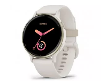 Смарт-часы GARMIN vivoactive 5 Cream Gold Aluminum Bezel with Ivory Case and Silicone Band (010-02862-11)