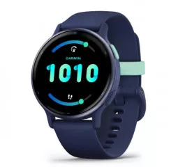 Смарт-часы GARMIN vivoactive 5 Metallic Navy Aluminum Bezel with Navy Case and Silicone Band (010-02862-12)