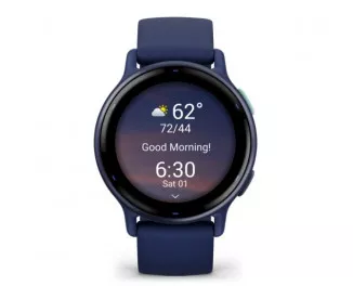 Смарт-годинник GARMIN vivoactive 5 Metallic Navy Aluminum Bezel with Navy Case and Silicone Band (010-02862-12)
