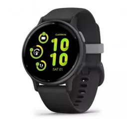 Смарт-часы GARMIN vivoactive 5 Slate Aluminum Bezel with Black Case and Silicone Band (010-02862-10)