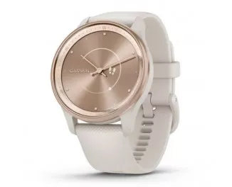 Смарт-часы GARMIN Vivomove Trend Peach Gold S. Steel Bezel w. Ivory Case and S. Band (010-02665-01)