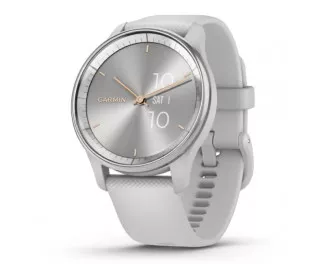 Смарт-часы GARMIN Vivomove Trend Silver S. Steel Bezel w. Mist Gray Case and S. Band (010-02665-03)