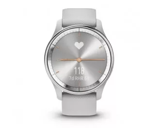 Смарт-часы GARMIN Vivomove Trend Silver S. Steel Bezel w. Mist Gray Case and S. Band (010-02665-03)