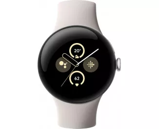 Смарт-часы Google Pixel Watch 2 LTE Polished Silver Aluminum Case / Porcelain Active Band