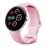 Смарт-часы Google Pixel Watch 3 41 mm LTE Polished Silver Aluminum Case/Rose Quartz Active Band