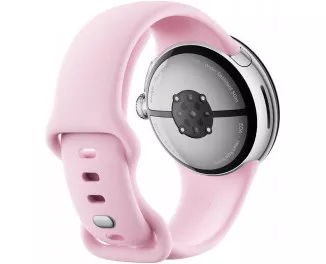Смарт-годинник Google Pixel Watch 3 41mm Wi-Fi Polished Silver Aluminum Case / Rose Quartz Active Band