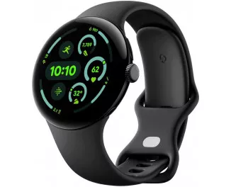 Смарт-часы Google Pixel Watch 3 45 mm LTE Matte Black Aluminum Case/Obsidian Active Band