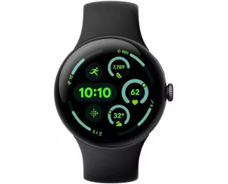 Смарт-годинник Google Pixel Watch 3 45mm Wi-Fi Matte Black Aluminum Case / Obsidian Active Band