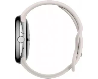 Смарт-часы Google Pixel Watch 3 45mm Wi-Fi Polished Silver Aluminum Case / Porcelain Active Band