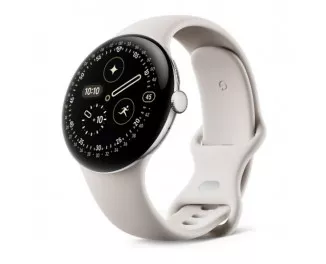 Смарт-часы Google Pixel Watch 4 41mm LTE Polished Silver Aluminum case / Porcelain Active Band