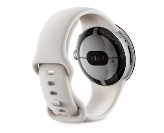 Смарт-часы Google Pixel Watch Polished Silver case / Chalk Active band