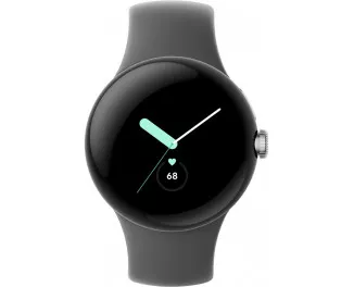 Смарт-годинник Google Pixel Watch Polished Silver case / Charcoal Active band