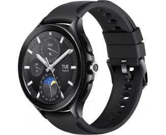 Смарт-часы Xiaomi Watch 2 Pro Bluetooth Black Case with Black Fluororubber Strap (BHR7211GL) (UA)
