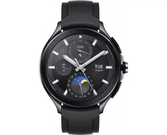 Смарт-часы Xiaomi Watch 2 Pro Bluetooth Black Case with Black Fluororubber Strap (BHR7211GL) (UA)