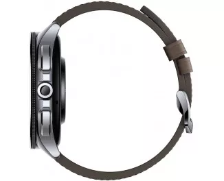 Смарт-часы Xiaomi Watch 2 Pro Bluetooth Silver Case with Brown Leather Strap (BHR7216GL)