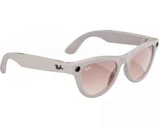 Смарт-окуляри Ray-Ban Meta Skyler Shiny Chalky Gray/Gradient Cinnamon Pink (RW4010 670013 52-20)