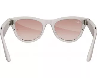 Смарт-окуляри Ray-Ban Meta Skyler Shiny Chalky Gray/Gradient Cinnamon Pink (RW4010 670013 52-20)