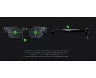 Смарт-окуляри Razer Anzu Smart Glasses Round Design L Blue Light and Sunglass Lens Bundle (RZ82-03630400-R3M1)